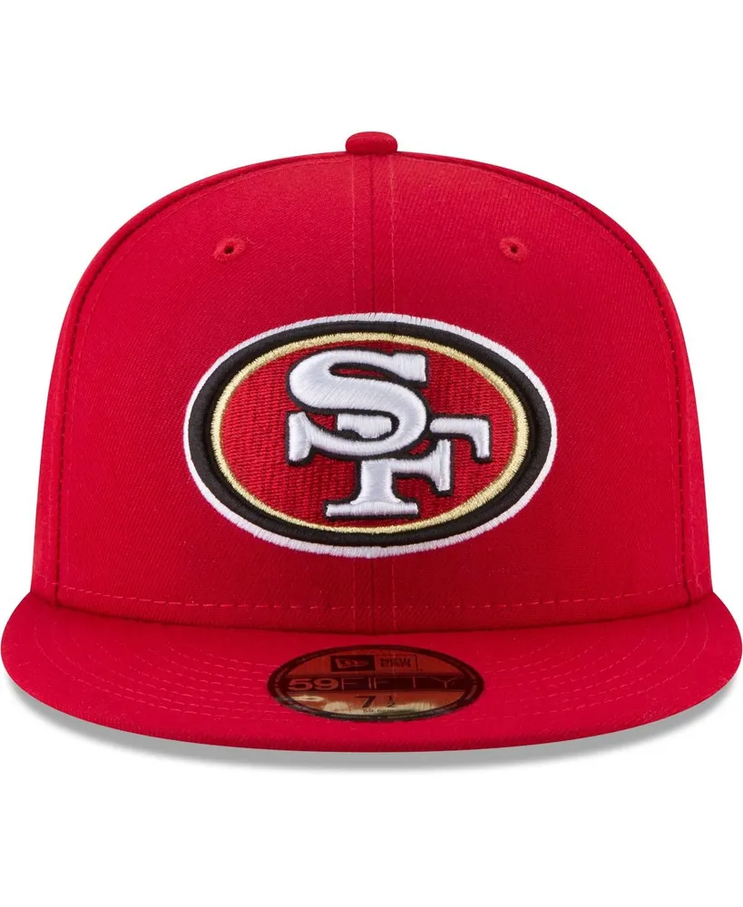 Men's New Era Scarlet San Francisco 49Ers Team 49Fifty Fitted Hat