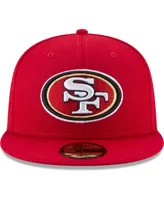 Men's New Era Scarlet San Francisco 49Ers Team 49Fifty Fitted Hat