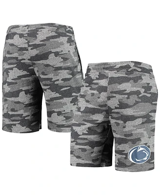 Men's Concepts Sport Charcoal, Gray Penn State Nittany Lions Camo Backup Terry Jam Lounge Shorts