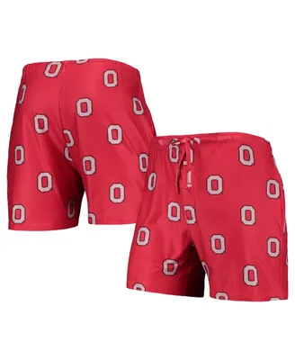 Men's Concepts Sport Scarlet Ohio State Buckeyes Flagship Allover Print Jam Shorts