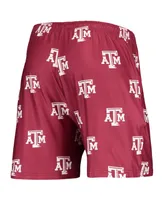 Men's Concepts Sport Maroon Texas A&M Aggies Flagship Allover Print Jam Shorts