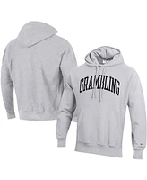 Men's Champion Gray Grambling Tigers Tall Arch Pullover Hoodie