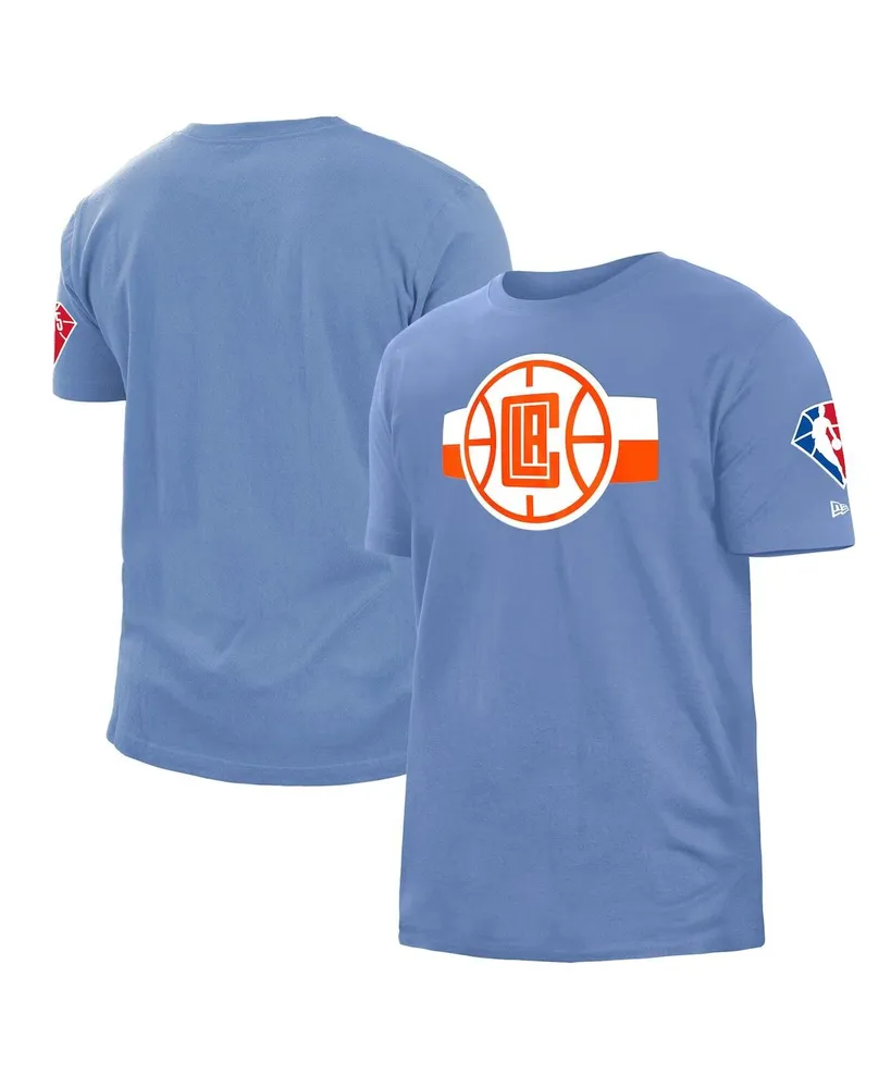 Men's New Era Blue La Clippers 2021/22 City Edition Brushed Jersey T-shirt