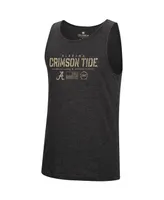 Men's Colosseum Heathered Black Alabama Crimson Tide Military-Inspired Appreciation Oht Transport Tank Top