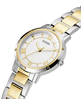 Guess Women's Two Tone Stainless Steel Bracelet Watch, 34mm