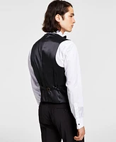 Calvin Klein Men's Slim-Fit Infinite Stretch Black Tuxedo Vest