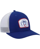 Men's '47 Royal, White Chicago Cubs 2022 Spring Training Panorama Trucker Snapback Hat