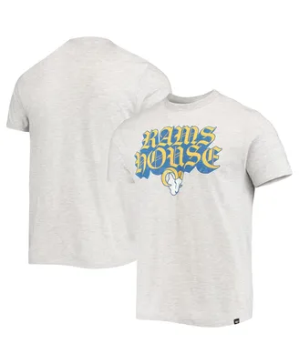 Men's '47 Brand Heathered Gray Los Angeles Rams Team Franklin T-shirt
