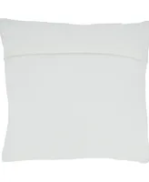 Saro Lifestyle Diamond Chindi Decorative Pillow, 18" x 18"