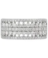 Diamond Multirow Ring (1 ct. t.w.) in 14k White Gold