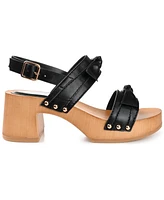 Journee Collection Women's Tia Bow Detail Platform Sandals