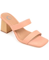 Journee Collection Women's Nolla Square Toe Sandals