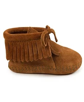 Minnetonka Baby Boys and Girls Suede Fringe Booties