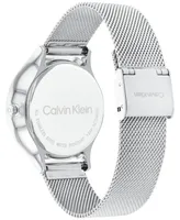 Calvin Klein Men's Automatic Timeless Stainless Steel Mesh Bracelet Watch 38mm