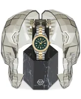 Philipp Plein Women's Queen Green & Two-Tone Stainless Steel Bracelet Watch 36mm