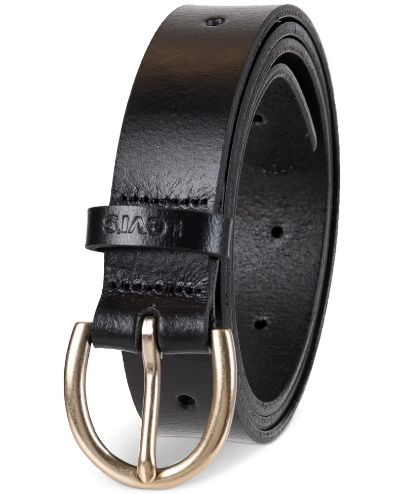 Levi's Women's Slim Adjustable Perforated Leather Belt
