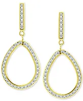 Giani Bernini Cubic Zirconia Open Teardrop Drop Earrings, Created for Macy's