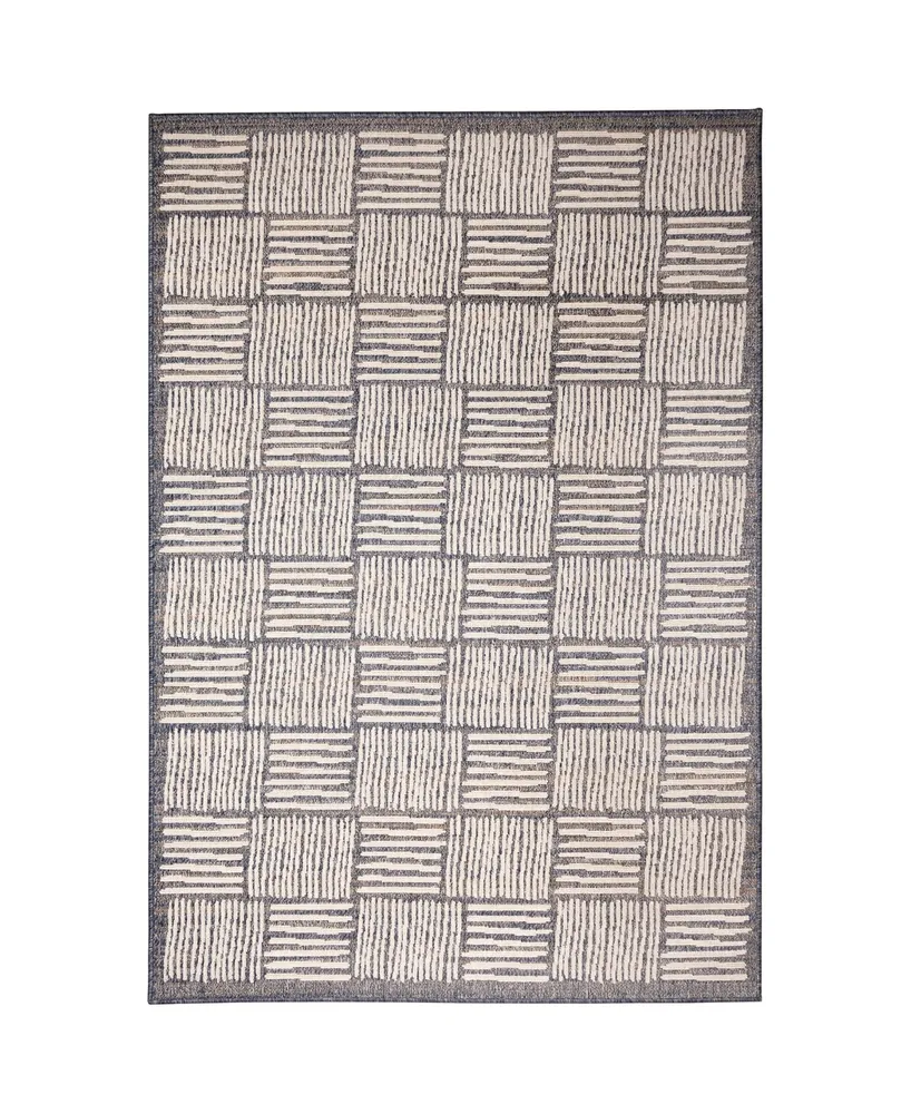 Liora Manne' Cove Squares 3'3" x 4'11" Outdoor Area Rug