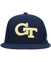 Men's adidas Navy Georgia Tech Yellow Jackets Team On-Field Baseball Fitted Hat