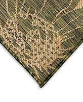 Liora Manne' Carmel Sunflower Field 3'3" x 4'11" Outdoor Area Rug