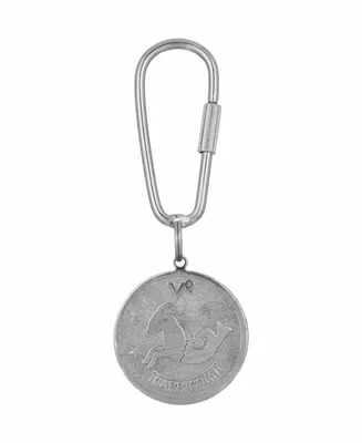 Women's Capricorn Key Fob - Silver