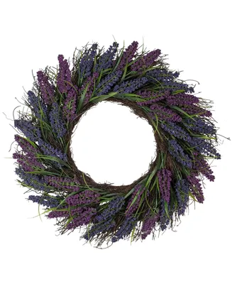 Lavender Spiral Vine Wreath, 22"
