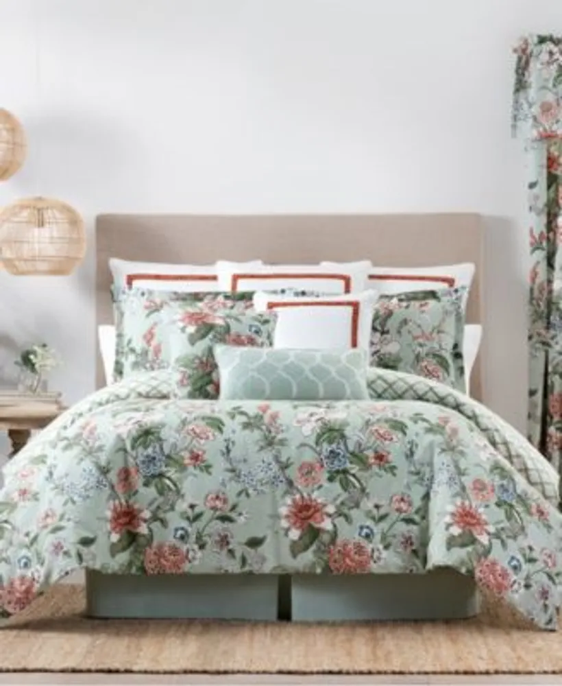 Laura Ashley Bramble Floral Cotton Reversible Comforter Sets