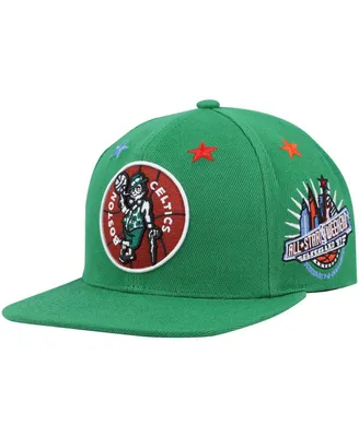 Men's Mitchell & Ness Kelly Green Boston Celtics Hardwood Classics 1997 Nba All-Star Weekend Top Star Snapback Hat