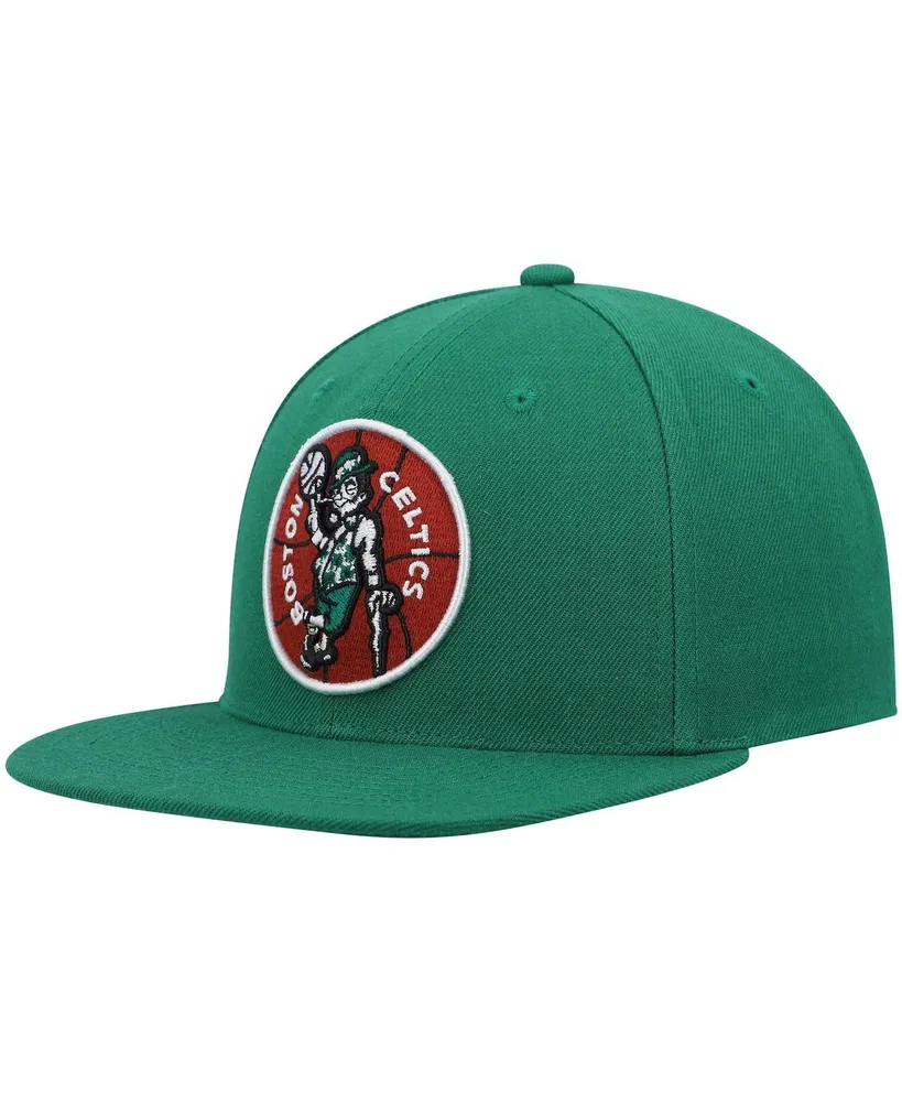 Men's Mitchell & Ness Kelly Green Boston Celtics Hardwood Classics Team Ground 2.0 Snapback Hat