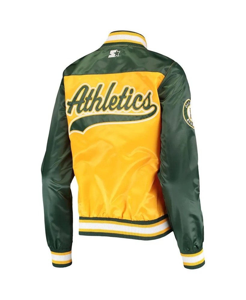 Women's Starter Gold Oakland Athletics The Legend Full-Snap Jacket