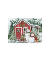 Pop Up Christmas Cards Snowman's Farm House