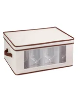 Canvas Window Storage Box with Lid
