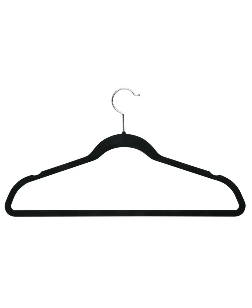 Collapsible Hangers and Velvet Non-Slip Hangers, 55 Piece