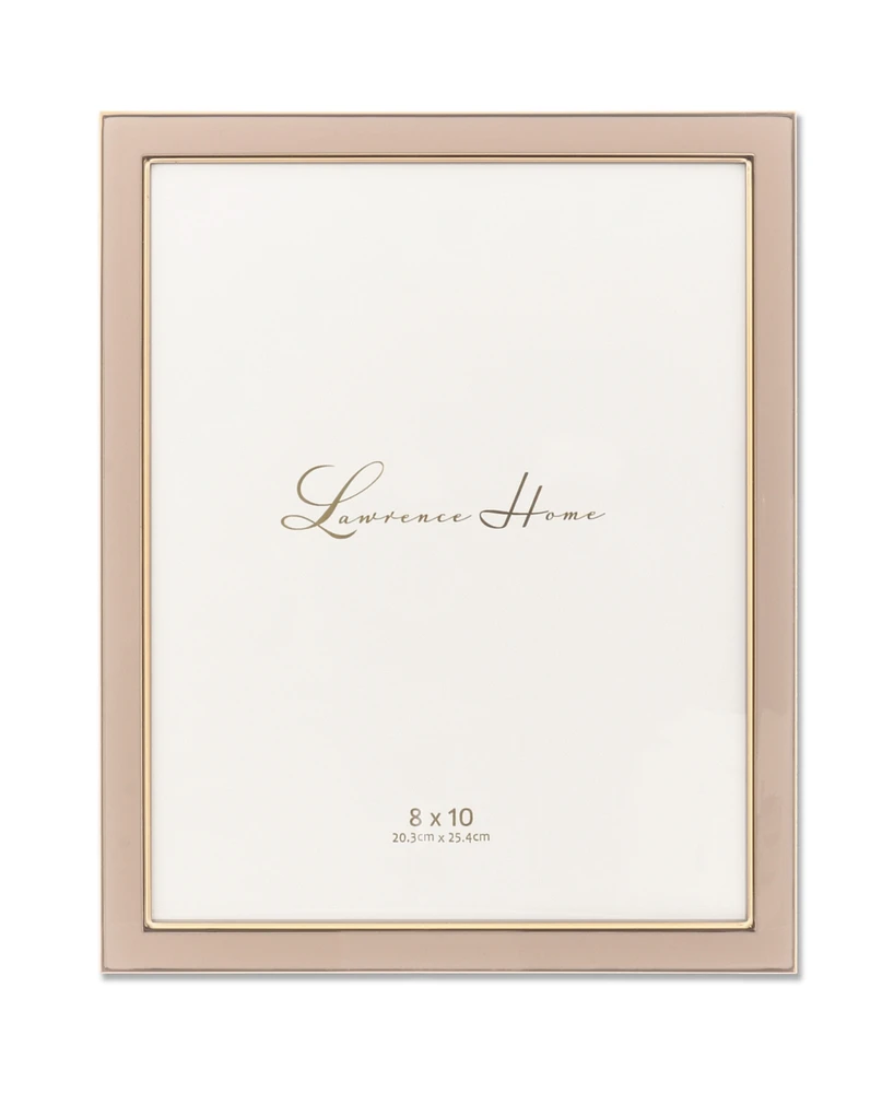 Metal and Enamel Picture Frame, 8" x 10"