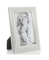 Pindot Design Metal Picture Frame, 4" x 6" - Silver