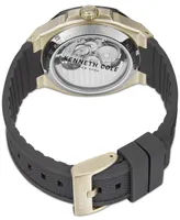 Kenneth Cole New York Men's Automatic Gray Silicone Strap Watch 44mm