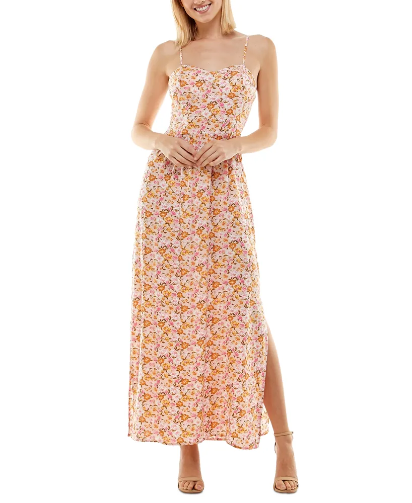 As U Wish Juniors' Molded-Cup Maxi Dress