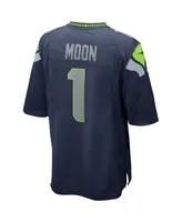 Men's Nike Warren Moon College Navy Seattle Seahawks Game Retired Player Jersey