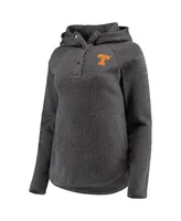 Women's Columbia Charcoal Texas Longhorns Darling Days Raglan Fleece Pullover Hoodie