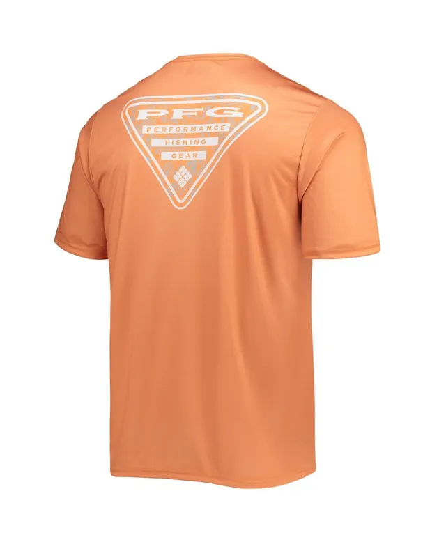 Lids Clemson Tigers Columbia Terminal Shot Omni-Shade Omni-Wick Long Sleeve  T-Shirt - Orange