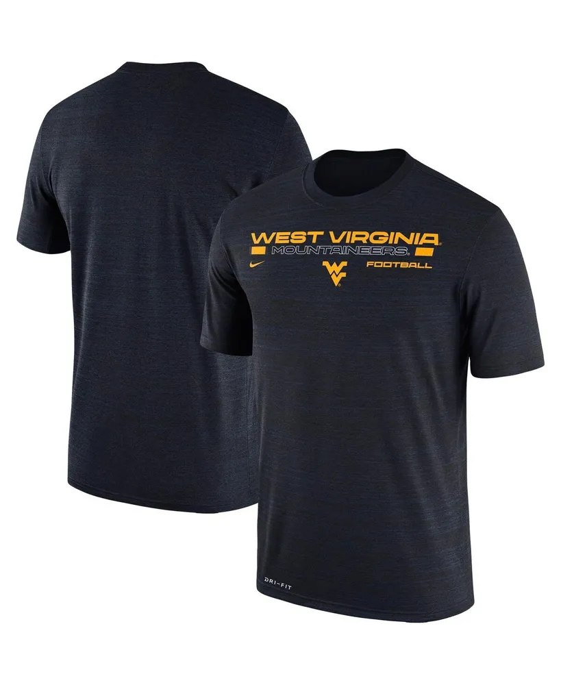 Men's Nike Navy West Virginia Mountaineers Velocity Legend Space-Dye Performance T-shirt