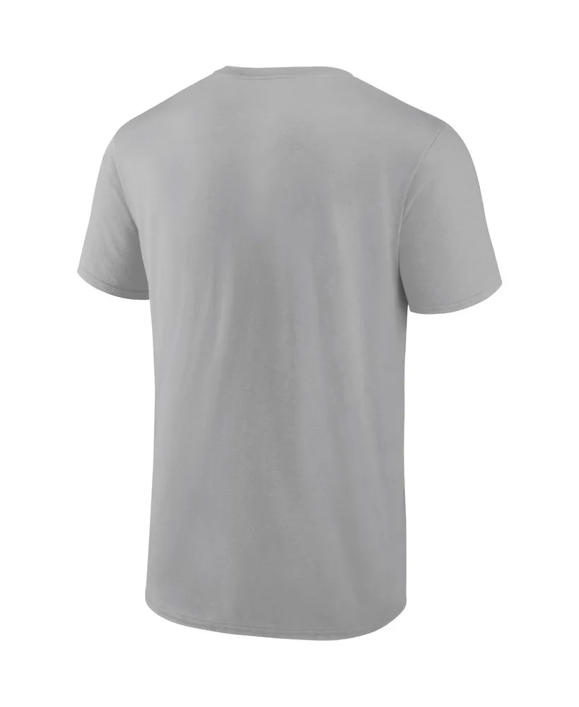 Men's Fanatics Gray Los Angeles Dodgers Iconic Glory Bound T-shirt