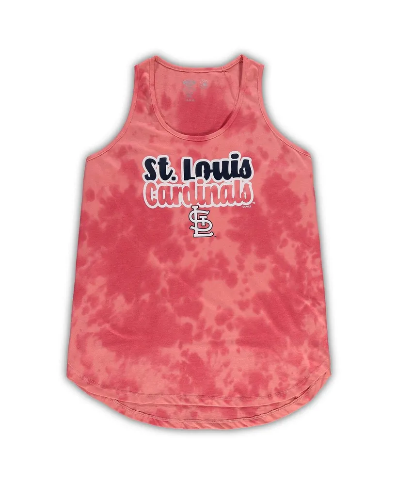 Women's Concepts Sport Red St. Louis Cardinals Plus Cloud Tank Top and Shorts Sleep Set