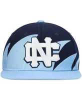 Men's Mitchell & Ness Carolina Blue, Navy North Carolina Tar Heels Sharktooth Snapback Hat