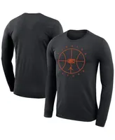 Men's Jordan Black Florida Gators Basketball Icon Legend Performance Long Sleeve T-shirt