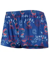 Women's Concepts Sport Royal Chicago Cubs Flagship Allover Print Top and Shorts Sleep Set