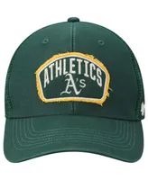 Men's '47 Brand Green Oakland Athletics Cledus Mvp Trucker Snapback Hat