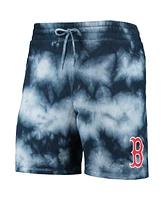 Men's New Era Navy Boston Red Sox Team Dye Shorts