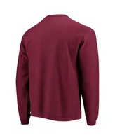 Men's League Collegiate Wear Crimson Harvard Timber Pullover Sweatshirt