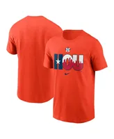 Men's Nike Orange Houston Astros Wordmark Local Team T-shirt